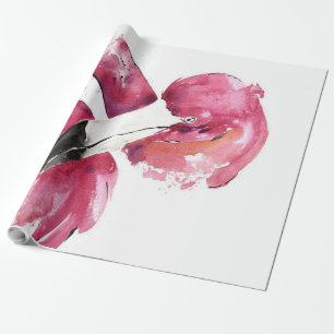 Waterverf Flamingo Gifts Lover Flamingoliefhebbe Cadeaupapier