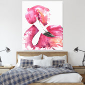 Waterverf Flamingo Gifts Lover | Flamingoliefhebbe Canvas Afdruk (Insitu (Slaapkamer))