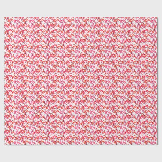Waterverf Flamingo in Waterverven Cadeaupapier (Vlak)