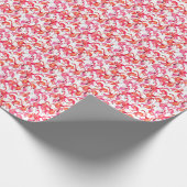 Waterverf Flamingo in Waterverven Cadeaupapier (Hoek)
