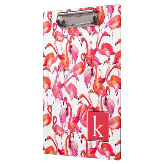 Waterverf flamingo in Waterverven | Jouw namen toe Klembord (Links)