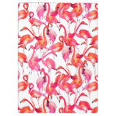 Waterverf flamingo in Waterverven | Jouw namen toe Klembord (Achterkant)