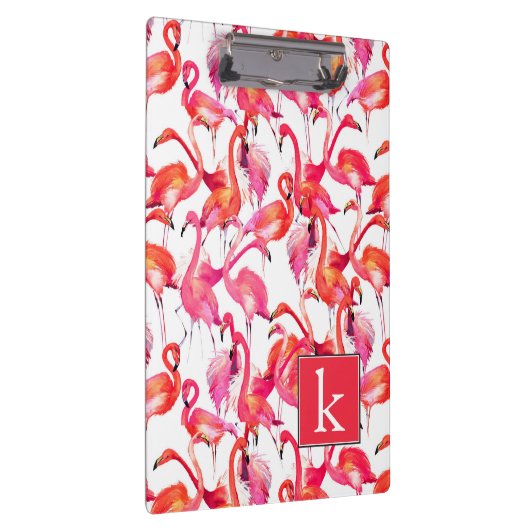 Waterverf flamingo in Waterverven | Jouw namen toe Klembord (Rechts)