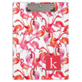 Waterverf flamingo in Waterverven | Jouw namen toe Klembord (Voorkant)