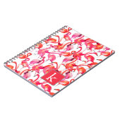 Waterverf flamingo in Waterverven | Jouw namen toe Notitieboek (Linkerzijde)