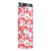 Waterverf flamingo in Waterverven | Jouw namen toe Thermosbeker (Geroteerd rechts)