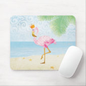 Waterverf Flamingo met Royal Crown Muismat (Met muis)