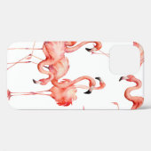 Waterverf flamingo naadloos patroon. Handgeschilde Case-Mate iPhone Case (Achterkant (horizontaal))