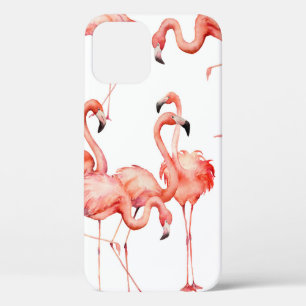 Waterverf flamingo naadloos patroon. Handgeschilde Case-Mate iPhone Case