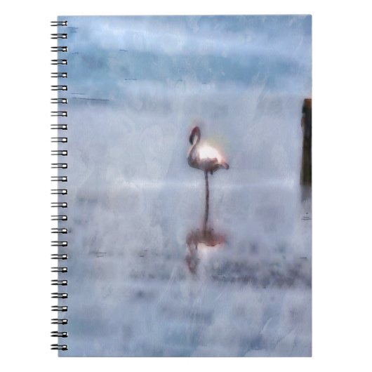 Waterverf Flamingo Notitieboek (Voorkant)