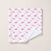 Waterverf Flamingo patroon Bad Handdoek (Wasdoekje)