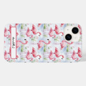 Waterverf Flamingo patroon Case-Mate iPhone Case (Achterkant (horizontaal))