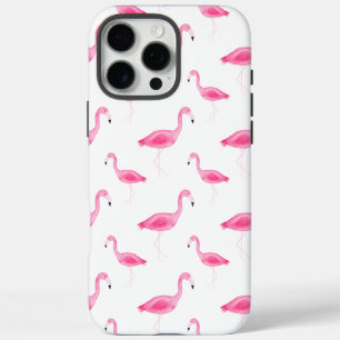 Waterverf Flamingo patroon iPhone 16 Pro Max Hoesje