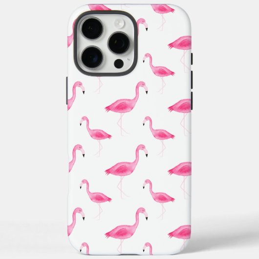 Waterverf Flamingo patroon Case-Mate iPhone Case (Achterkant)