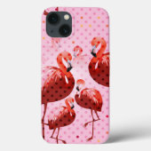 Waterverf Flamingo patroon Case-Mate iPhone Case (Achterkant)