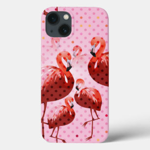Waterverf Flamingo patroon Case-Mate iPhone Case