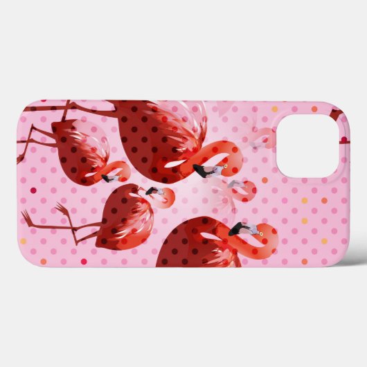 Waterverf Flamingo patroon Case-Mate iPhone Case (Achterkant (horizontaal))