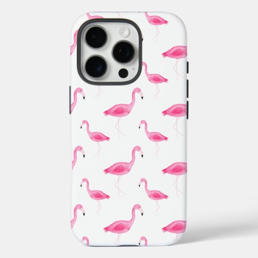 Waterverf Flamingo patroon Case-Mate iPhone Case (Achterkant)