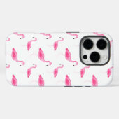 Waterverf Flamingo patroon Case-Mate iPhone Case (Achterkant (horizontaal))