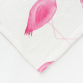 Waterverf Flamingo patroon Fleece Deken (Hoek)