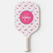 Waterverf Flamingo patroon op maat Pickleball Paddle (Voorkant)
