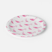 Waterverf Flamingo patroon Papieren Bordje (Gekanteld)