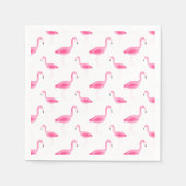 Waterverf Flamingo patroon Servet (Voorkant)