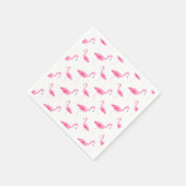 Waterverf Flamingo patroon Servet (Hoek)
