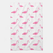 Waterverf Flamingo patroon Theedoek (Verticaal)
