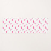 Waterverf Flamingo patroon Yogamat (Voorkant (horizontaal))