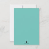 Waterverf Flamingo Persoonlijke schrijfbenodigdhed Notitiekaartje (Achterkant)