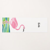 Waterverf Flamingo Persoonlijke  vogel Yogamat (Voorkant (horizontaal))