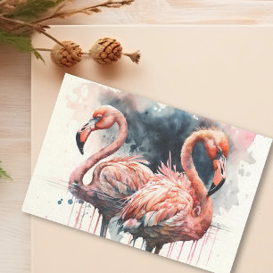 Waterverf Flamingo Pink Tissuepapier