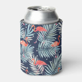 Waterverf Flamingo: Roze Tropische Elegantie. Blikjeskoeler (Blikje Voorkant)