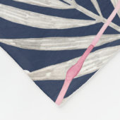 Waterverf Flamingo: Roze Tropische Elegantie. Fleece Deken (Hoek)