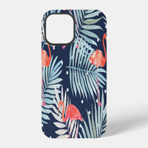 Waterverf Flamingo: Roze Tropische Elegantie. iPhone 12 Hoesje