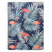 Waterverf Flamingo: Roze Tropische Elegantie. Notitieboek (Voorkant)