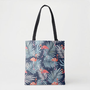Waterverf Flamingo: Roze Tropische Elegantie. Tote Bag