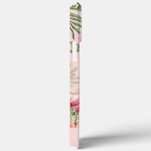 Waterverf Flamingo Schattige gepersonaliseerd Case-Mate iPhone Case (Achterkant / Rechts)