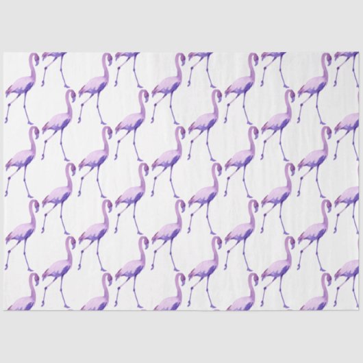 Waterverf Flamingo serie ontwerp 12 Tissuepapier (Voorkant)