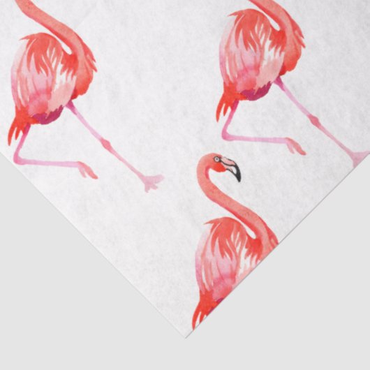 Waterverf Flamingo serie ontwerp 13 Tissuepapier (Detail)