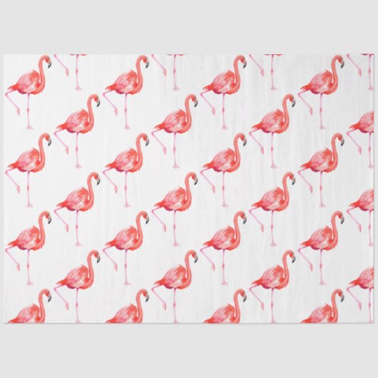 Waterverf Flamingo serie ontwerp 13 Tissuepapier (Voorkant)