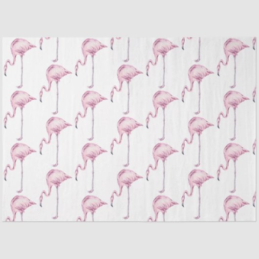 Waterverf Flamingo serie ontwerp 16 Tissuepapier (Voorkant)