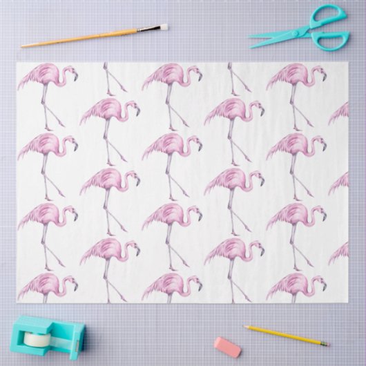 Waterverf Flamingo serie ontwerp 17 Tissuepapier (Craft)