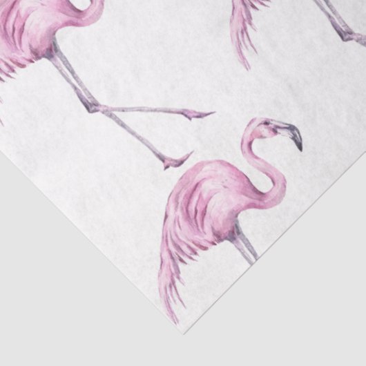 Waterverf Flamingo serie ontwerp 17 Tissuepapier (Detail)