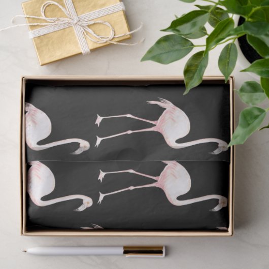 Waterverf Flamingo serie ontwerp 20 Tissuepapier (Geschenk)