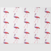 Waterverf Flamingo serie ontwerp 4 Tissuepapier (Voorkant)