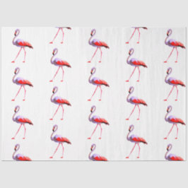 Waterverf Flamingo serie ontwerp 4 Tissuepapier