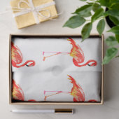 Waterverf Flamingo serie ontwerp 5 Tissuepapier (Geschenk)