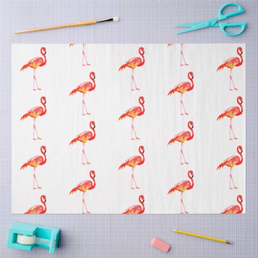 Waterverf Flamingo serie ontwerp 5 Tissuepapier (Craft)